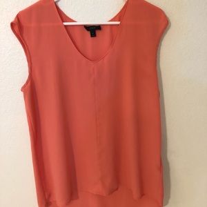 Pink J. Crew hi-low top